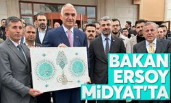 Kültür ve Turizm Bakanı Mehmet Nuri Ersoy Midyat'ta