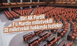 Biri AK Partili, 3'ü Mardin milletvekili: 38 milletvekili hakkında fezleke