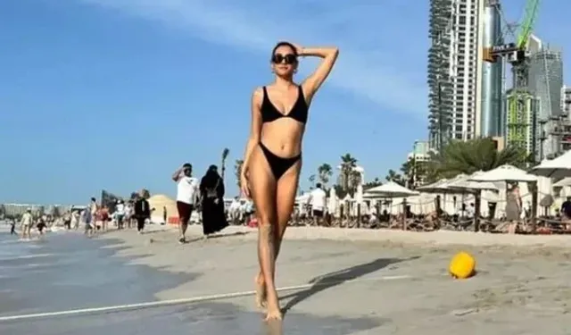Aybüke Pusat Dubai Bikinili Pozları Sosyal Medyayı Salladı
