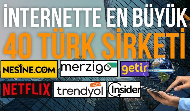 2024 yılı itibarıyla Türkiye'nin internetteki en değerli şirketleri belirlendi.
