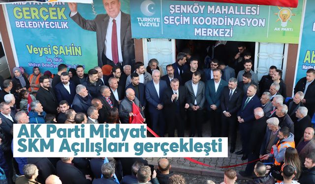 Midyat'ta AK Parti Seçim Koordinasyon Merkezinin açılışı yapıldı