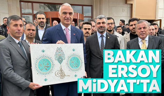 Kültür ve Turizm Bakanı Mehmet Nuri Ersoy Midyat'ta