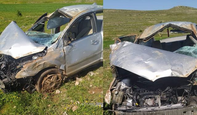 Midyat'ta trafik kazası: otomobil sürücüsü yarandı