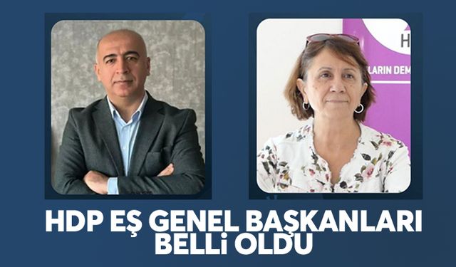 HDP Eş Genel Başkanları belli oldu