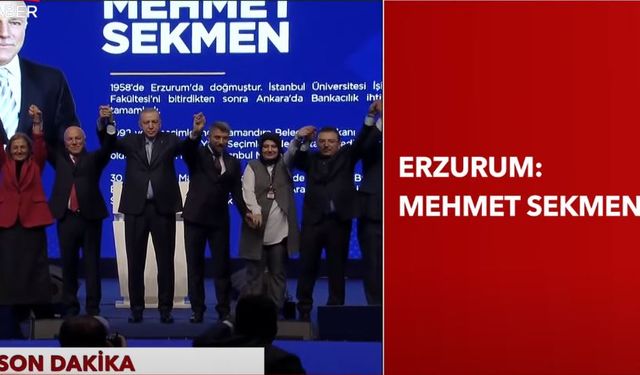 Erzurum Ak Parti Büyükşehir Belediye Başkan Adayı Mehmet Sekmen oldu