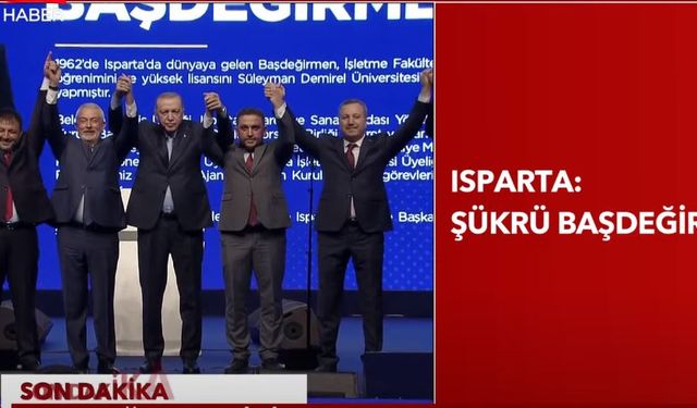 Isparta Ak Parti Belediye Başkan Adayı Şükrü Başdeğirmen Oldu